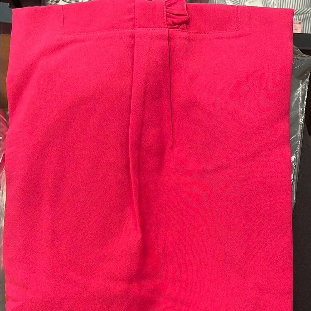 J. Crew Pink Ruffle Button-Up Blouse - Picture 5 of 7